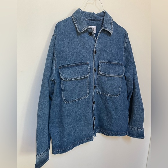 NWOT LC23 Embroidered Denim Overshirt Size XL - Picture 8 of 12